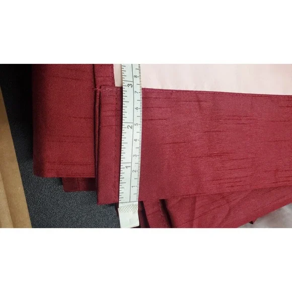 3 panels Faux SILK BLOCK OUT CURTAINS Textured 42x81.5 Rod Sleeve - Picture 5 of 6